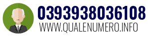 Numero di telefono 0393938036108 0393938036108