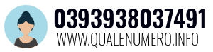 Numero di telefono 0393938037491 0393938037491
