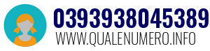 Numero di telefono 0393938045389 0393938045389