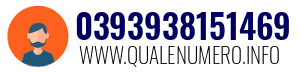 Numero di telefono 0393938151469 0393938151469