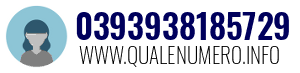 Numero di telefono 0393938185729 0393938185729