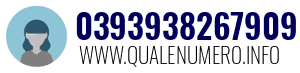 Numero di telefono 0393938267909 0393938267909