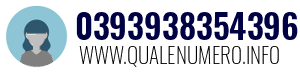 Numero di telefono 0393938354396 0393938354396