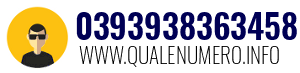 Numero di telefono 0393938363458 0393938363458