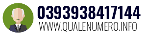 Numero di telefono 0393938417144 0393938417144