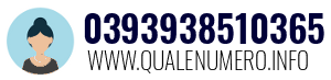 Numero di telefono 0393938510365 0393938510365