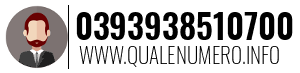 Numero di telefono 0393938510700 0393938510700