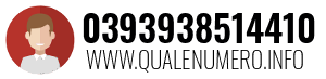 Numero di telefono 0393938514410 0393938514410