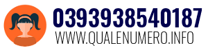 Numero di telefono 0393938540187 0393938540187