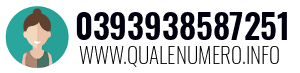 Numero di telefono 0393938587251 0393938587251