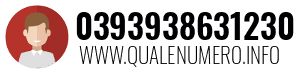Numero di telefono 0393938631230 0393938631230