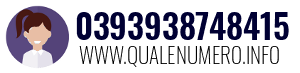 Numero di telefono 0393938748415 0393938748415