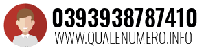 Numero di telefono 0393938787410 0393938787410
