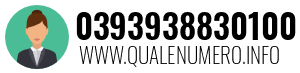 Numero di telefono 0393938830100 0393938830100