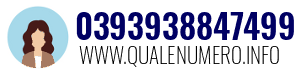 Numero di telefono 0393938847499 0393938847499