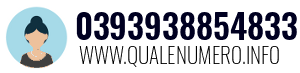 Numero di telefono 0393938854833 0393938854833