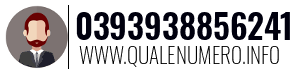 Numero di telefono 0393938856241 0393938856241