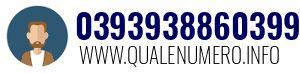 Numero di telefono 0393938860399 0393938860399
