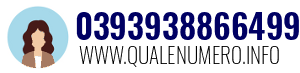 Numero di telefono 0393938866499 0393938866499