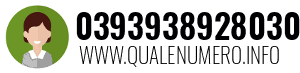 Numero di telefono 0393938928030 0393938928030