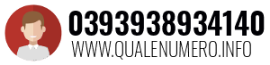 Numero di telefono 0393938934140 0393938934140