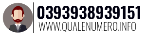 Numero di telefono 0393938939151 0393938939151