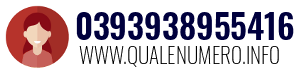 Numero di telefono 0393938955416 0393938955416