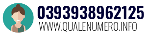 Numero di telefono 0393938962125 0393938962125