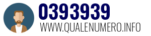 Numero di telefono 0393939 0393939
