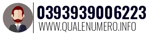 Numero di telefono 0393939006223 0393939006223
