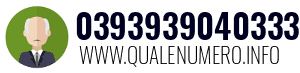 Numero di telefono 0393939040333 0393939040333