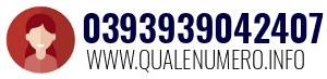 Numero di telefono 0393939042407 0393939042407