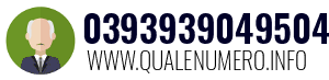 Numero di telefono 0393939049504 0393939049504