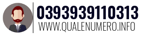 Numero di telefono 0393939110313 0393939110313
