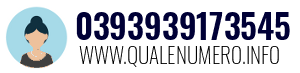 Numero di telefono 0393939173545 0393939173545