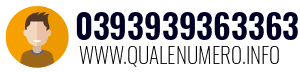 Numero di telefono 0393939363363 0393939363363