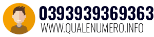Numero di telefono 0393939369363 0393939369363