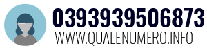 Numero di telefono 0393939506873 0393939506873