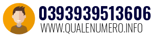 Numero di telefono 0393939513606 0393939513606
