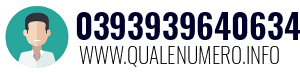 Numero di telefono 0393939640634 0393939640634
