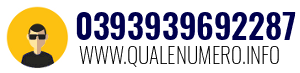 Numero di telefono 0393939692287 0393939692287