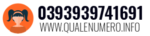 Numero di telefono 0393939741691 0393939741691