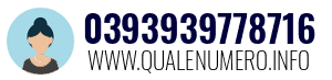Numero di telefono 0393939778716 0393939778716