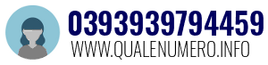 Numero di telefono 0393939794459 0393939794459