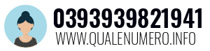 Numero di telefono 0393939821941 0393939821941
