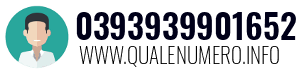 Numero di telefono 0393939901652 0393939901652