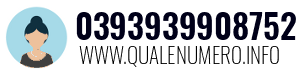 Numero di telefono 0393939908752 0393939908752