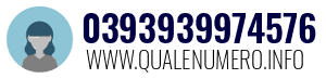 Numero di telefono 0393939974576 0393939974576