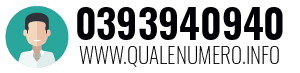 Numero di telefono 0393940940 0393940940