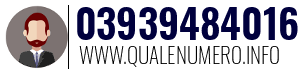 Numero di telefono 03939484016 03939484016